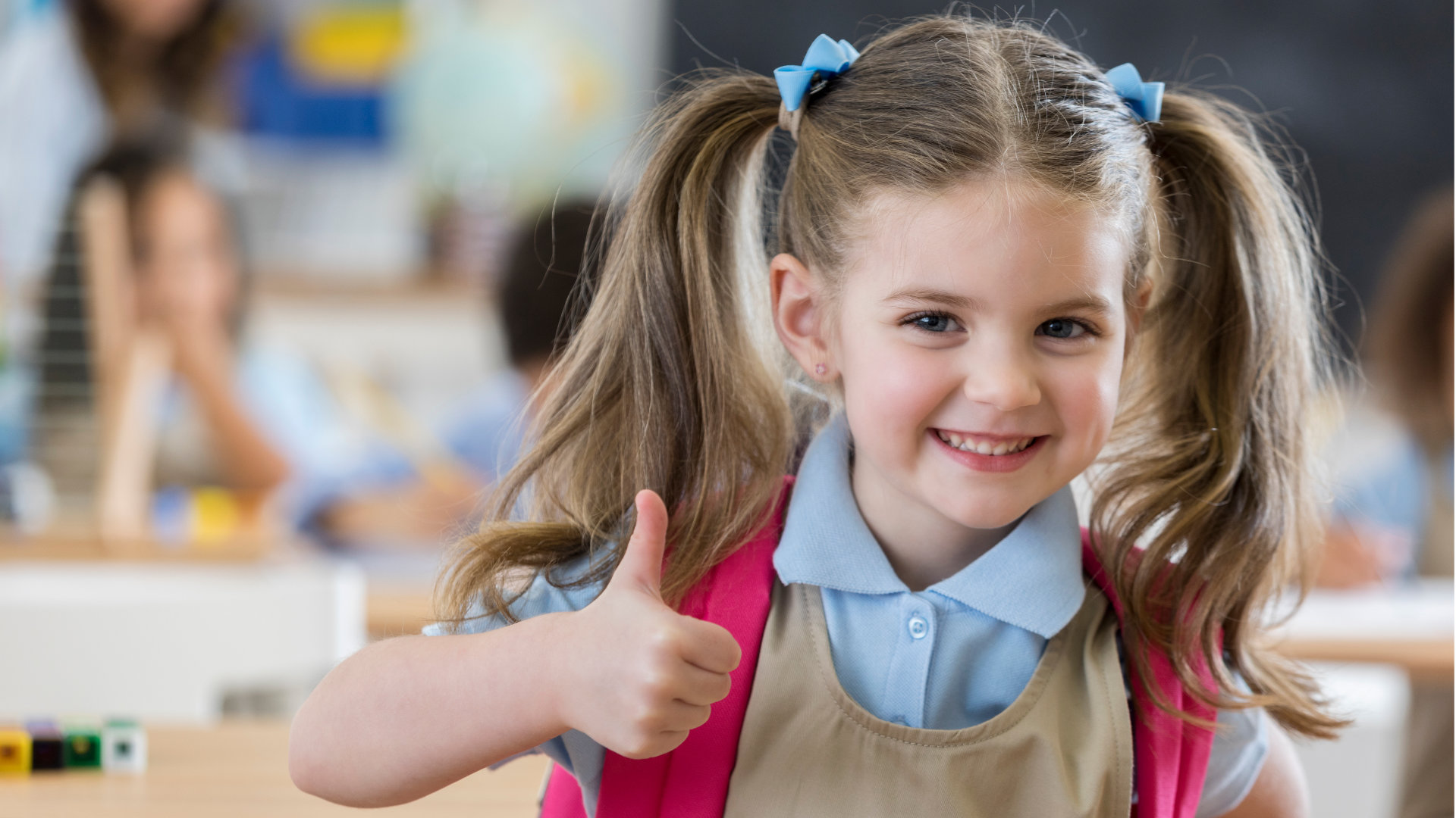Smiling Girl In Class