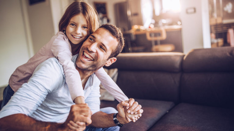 Father Daughter Piggyback